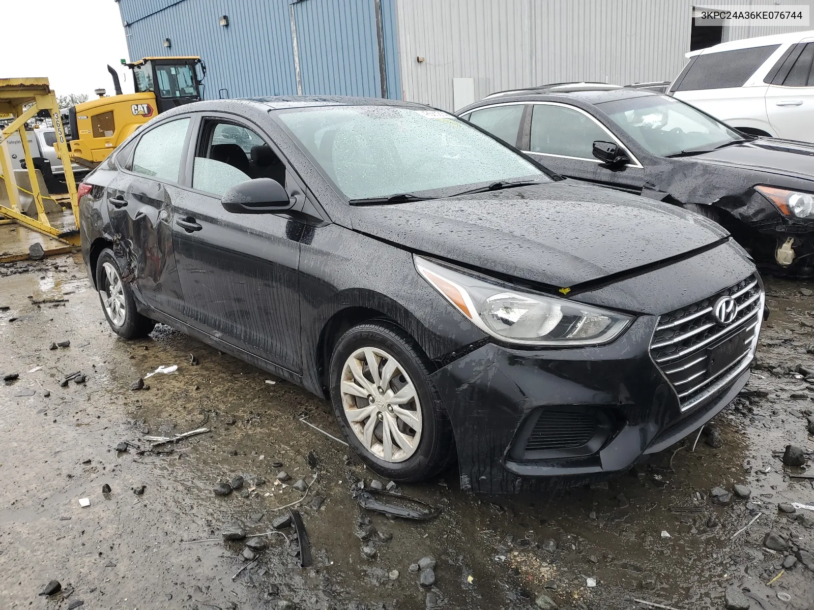 2019 Hyundai Accent Se VIN: 3KPC24A36KE076744 Lot: 48680214