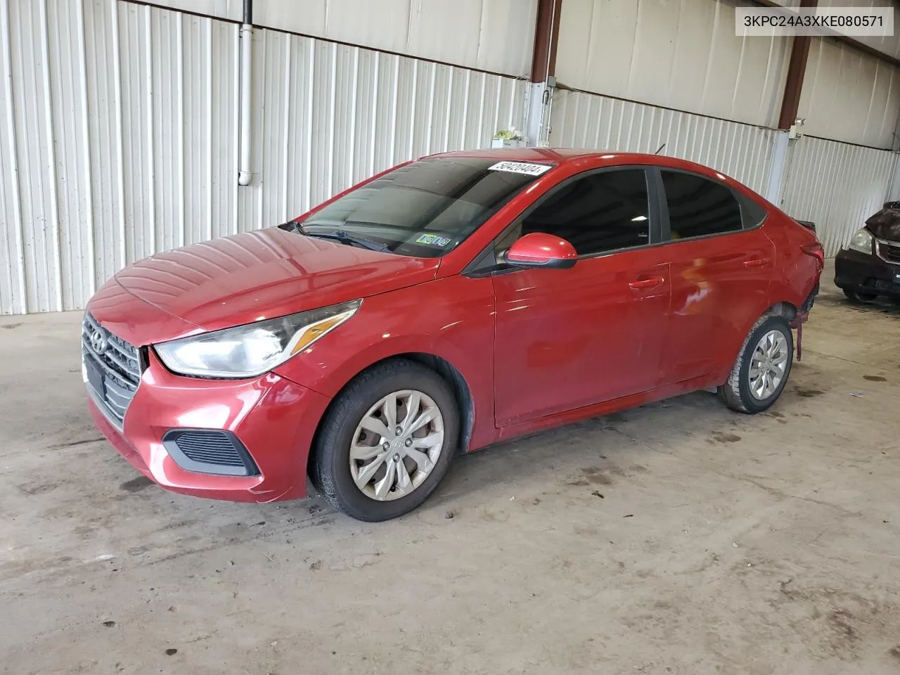 3KPC24A3XKE080571 2019 Hyundai Accent Se