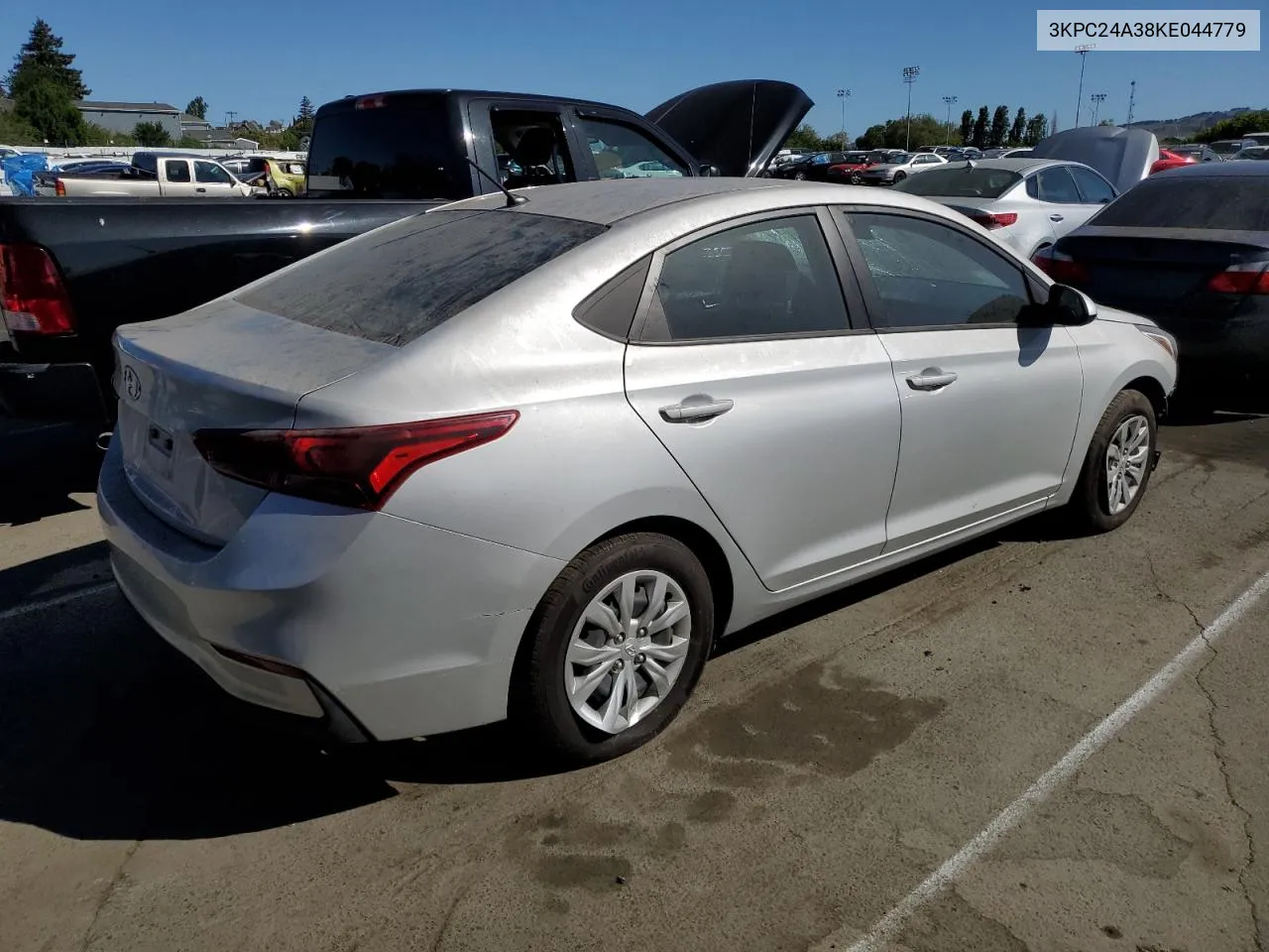 2019 Hyundai Accent Se VIN: 3KPC24A38KE044779 Lot: 52728814