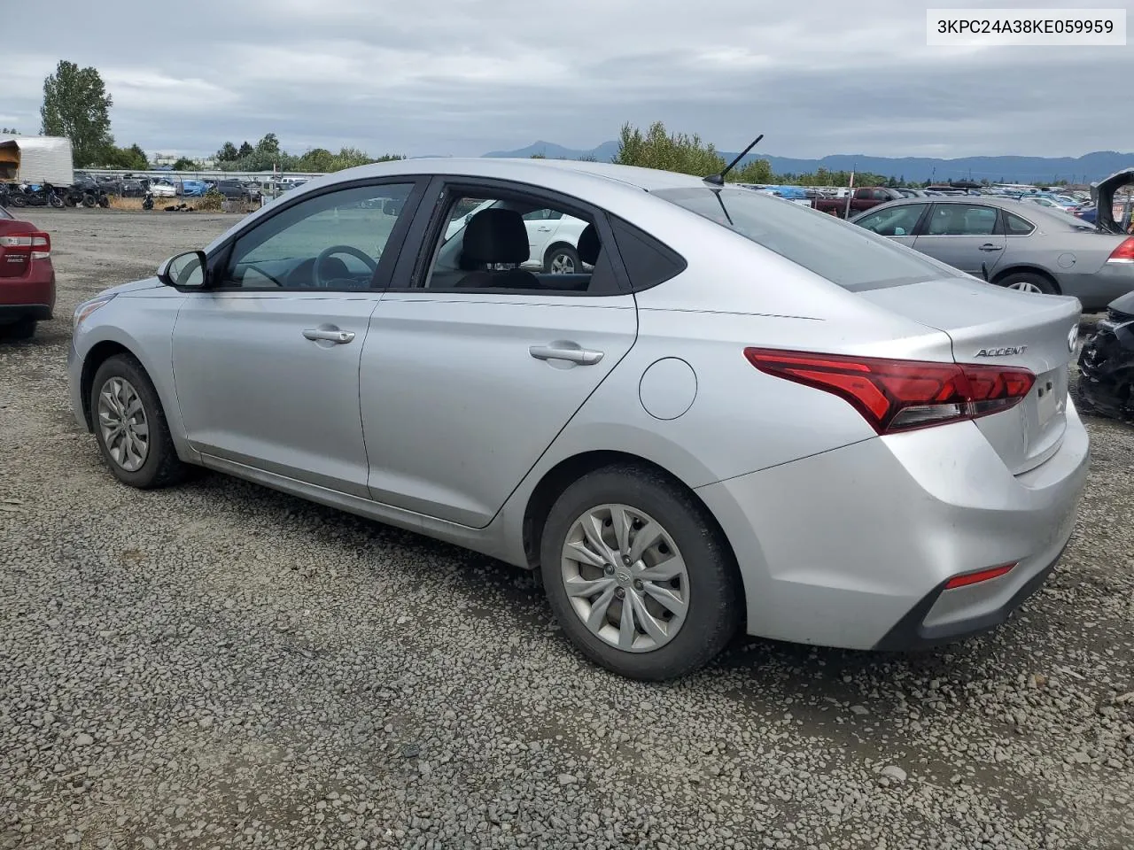 2019 Hyundai Accent Se VIN: 3KPC24A38KE059959 Lot: 57348434