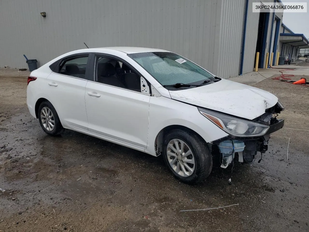 2019 Hyundai Accent Se VIN: 3KPC24A36KE066876 Lot: 59328644