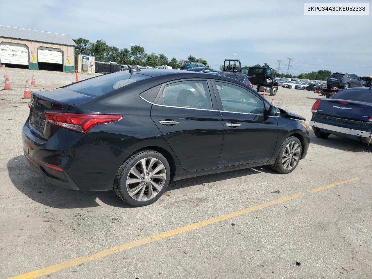 2019 Hyundai Accent Limited VIN: 3KPC34A30KE052338 Lot: 59672874