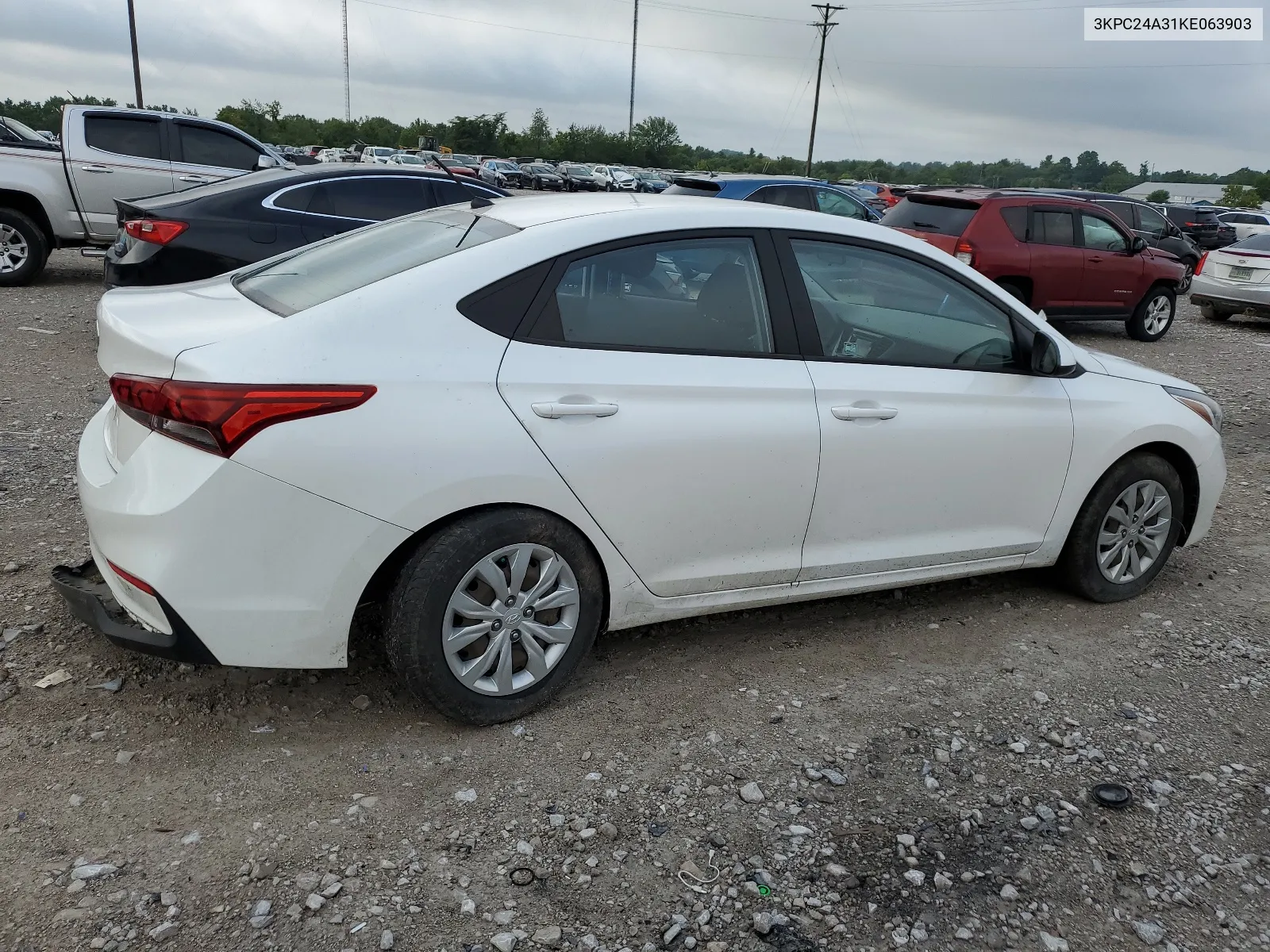 2019 Hyundai Accent Se VIN: 3KPC24A31KE063903 Lot: 64582574