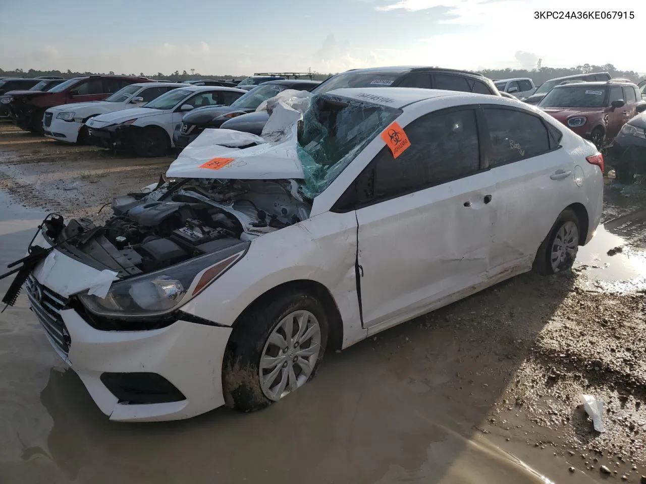 2019 Hyundai Accent Se VIN: 3KPC24A36KE067915 Lot: 64745104