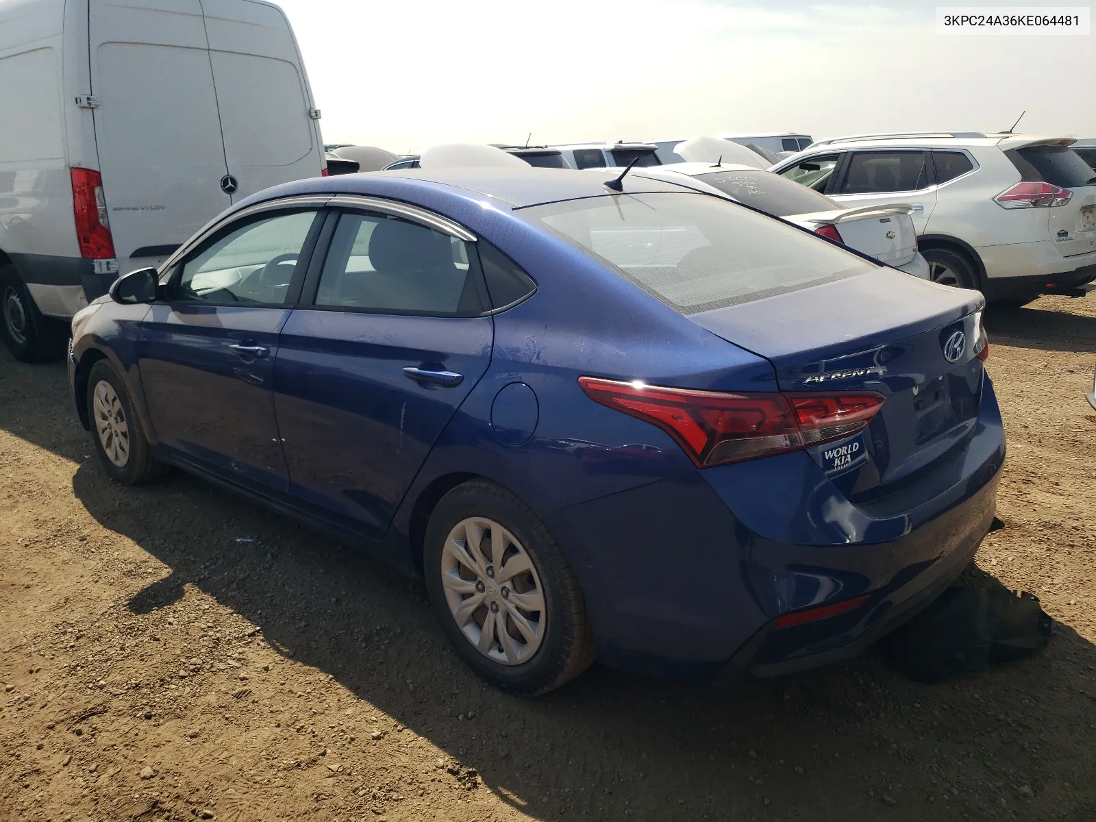 2019 Hyundai Accent Se VIN: 3KPC24A36KE064481 Lot: 65402134