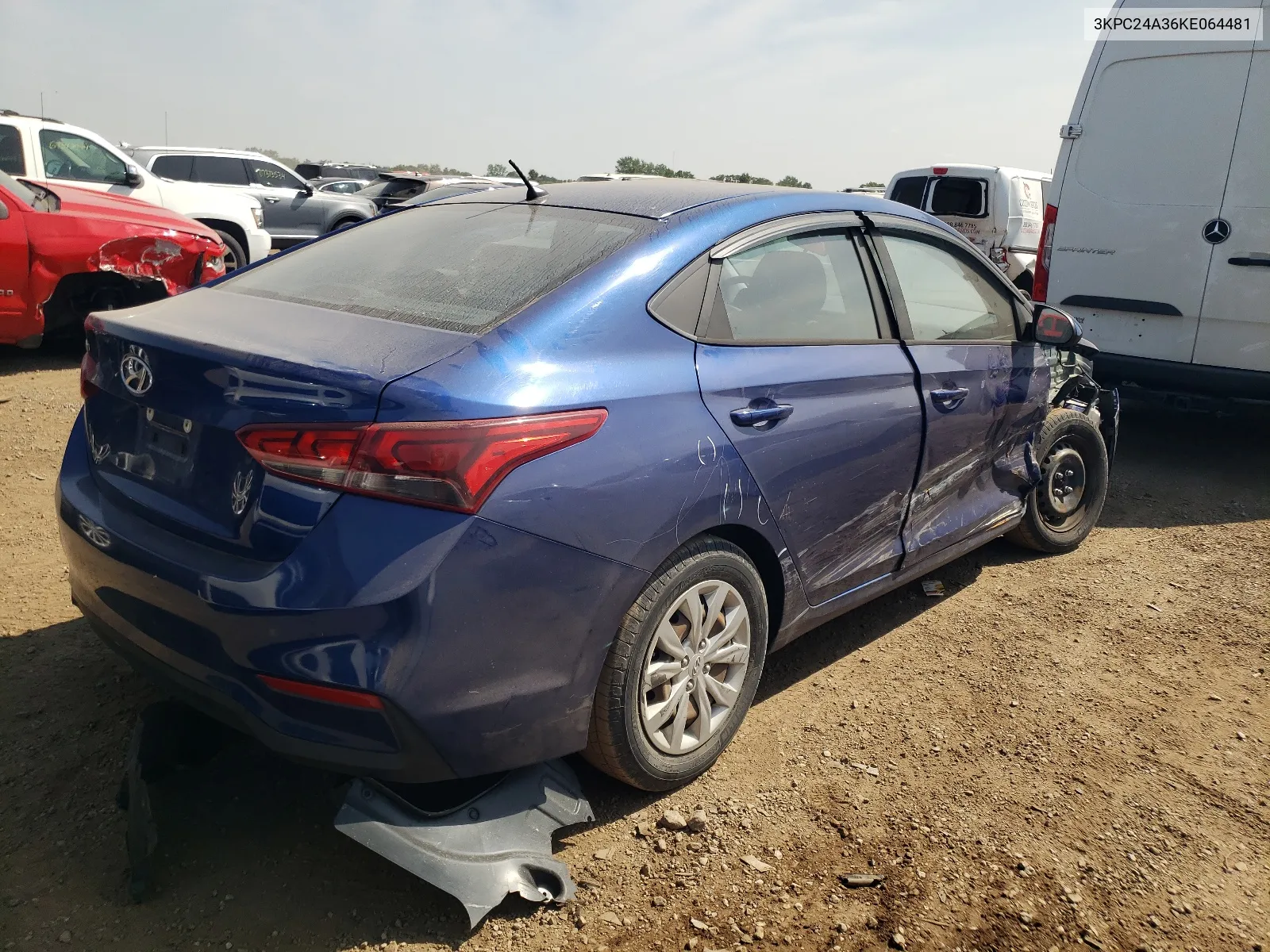 3KPC24A36KE064481 2019 Hyundai Accent Se