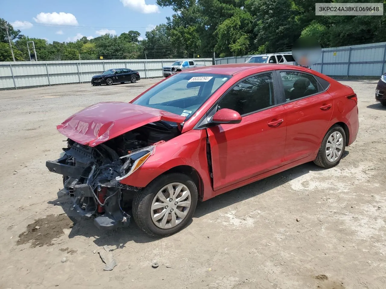 3KPC24A38KE069648 2019 Hyundai Accent Se