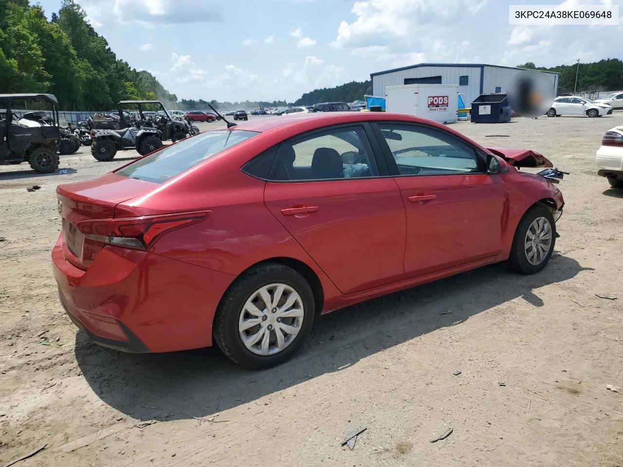 2019 Hyundai Accent Se VIN: 3KPC24A38KE069648 Lot: 66003294