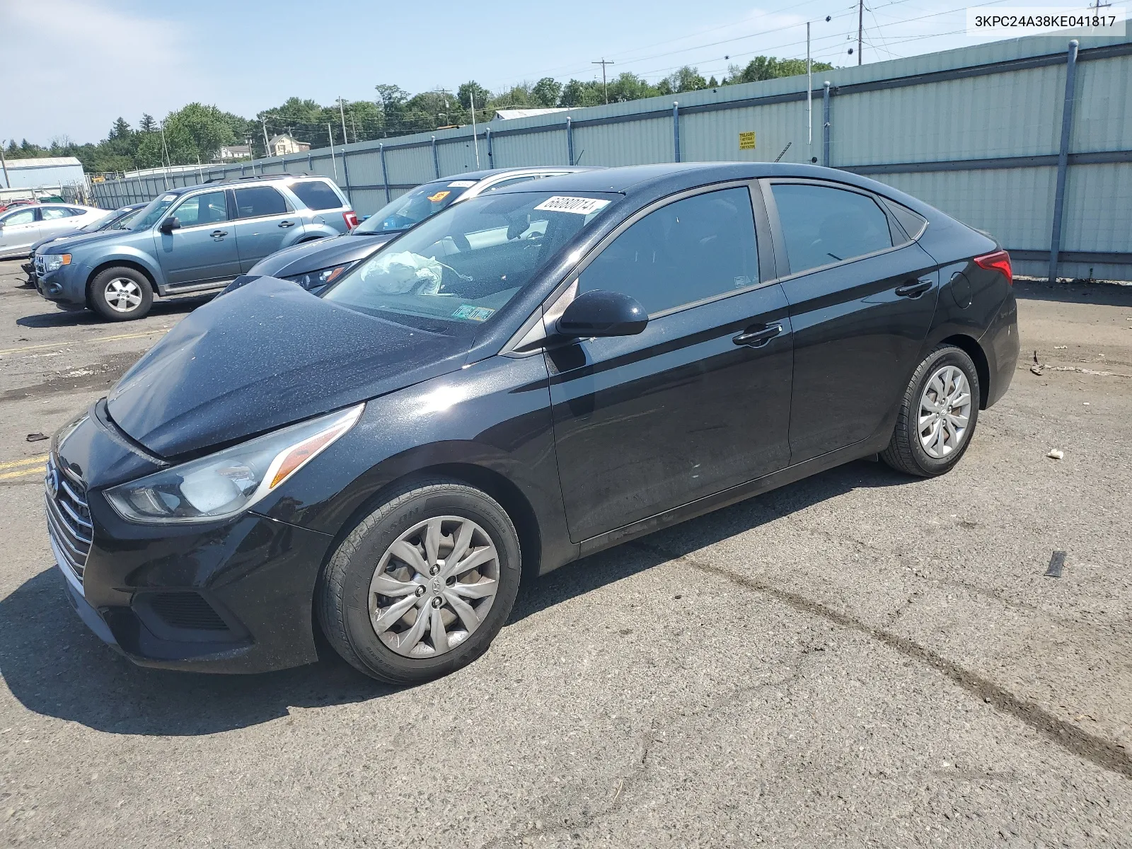 2019 Hyundai Accent Se VIN: 3KPC24A38KE041817 Lot: 66080014