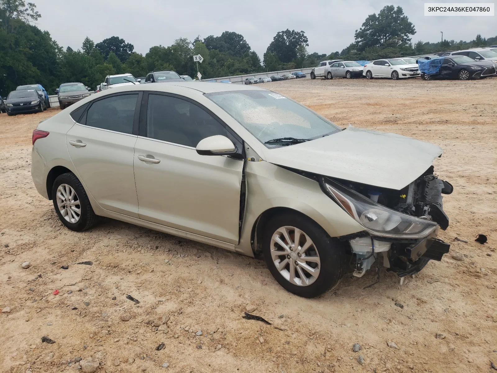 2019 Hyundai Accent Se VIN: 3KPC24A36KE047860 Lot: 67028784