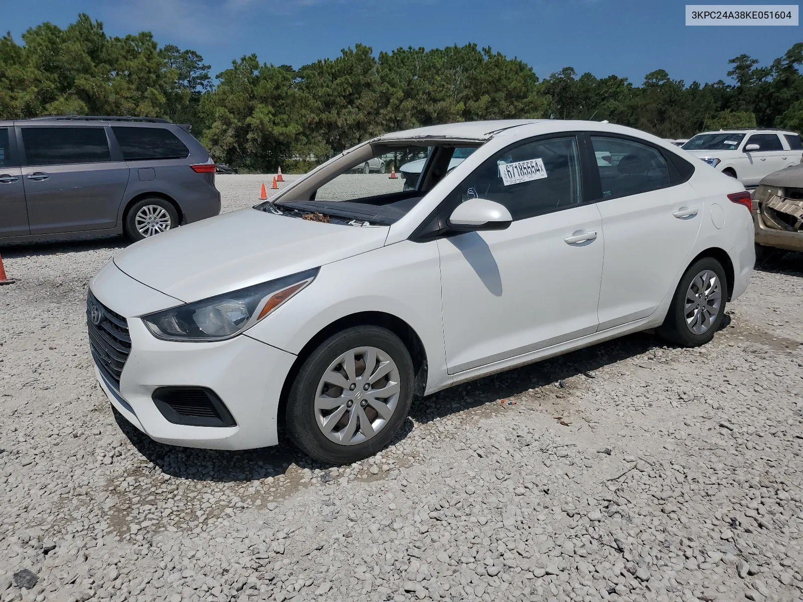 3KPC24A38KE051604 2019 Hyundai Accent Se