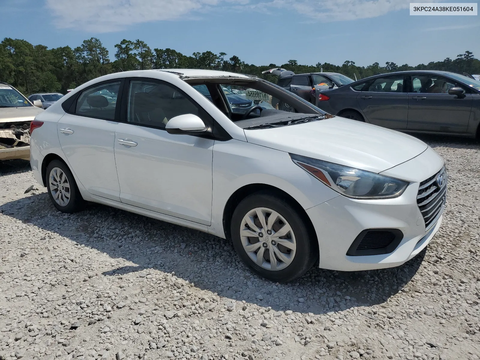 2019 Hyundai Accent Se VIN: 3KPC24A38KE051604 Lot: 67185554