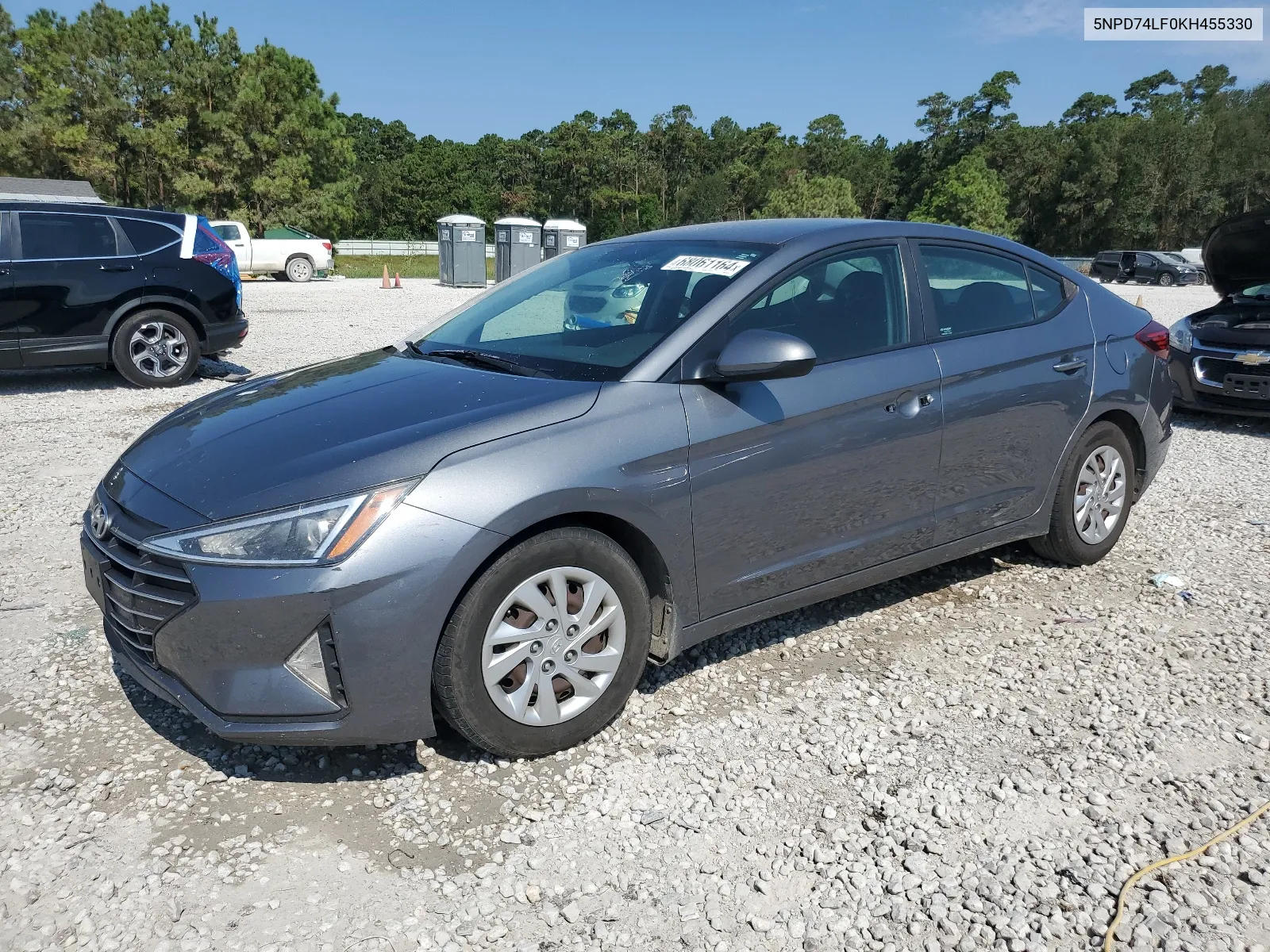 2019 Hyundai Elantra Se VIN: 5NPD74LF0KH455330 Lot: 68061164