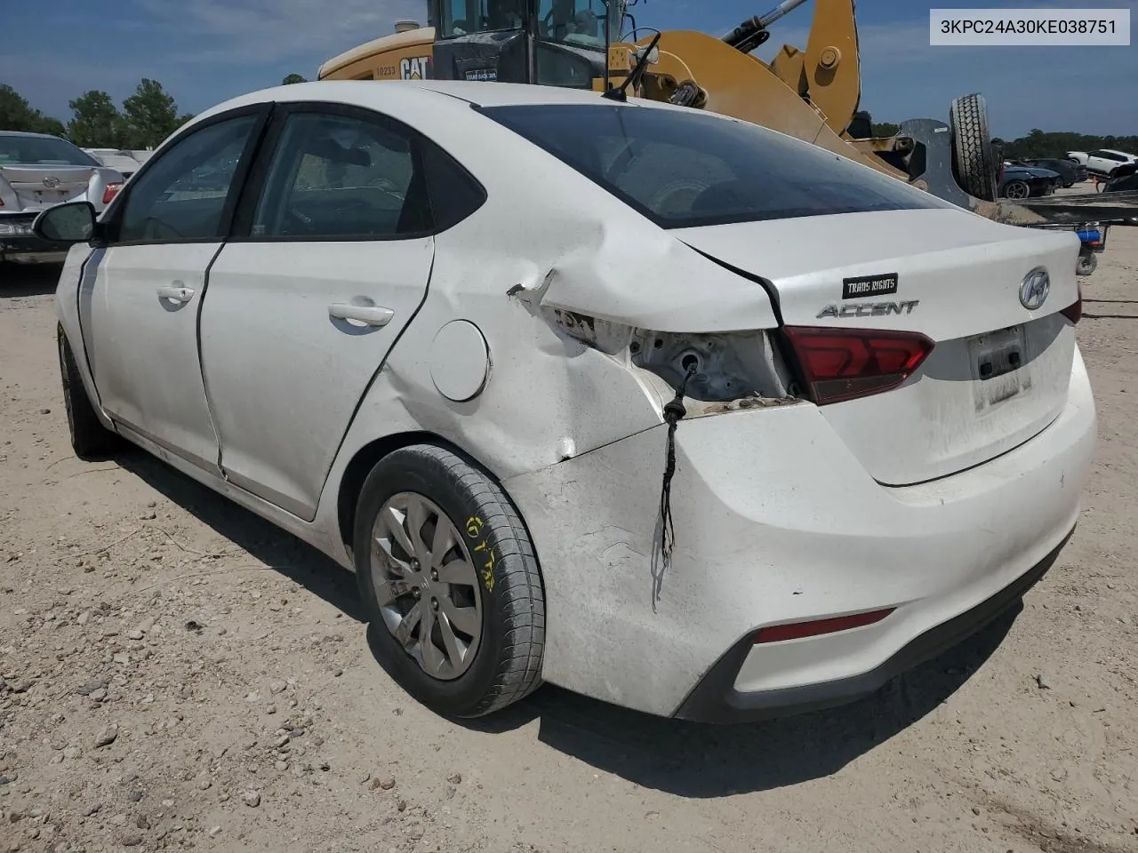 3KPC24A30KE038751 2019 Hyundai Accent Se