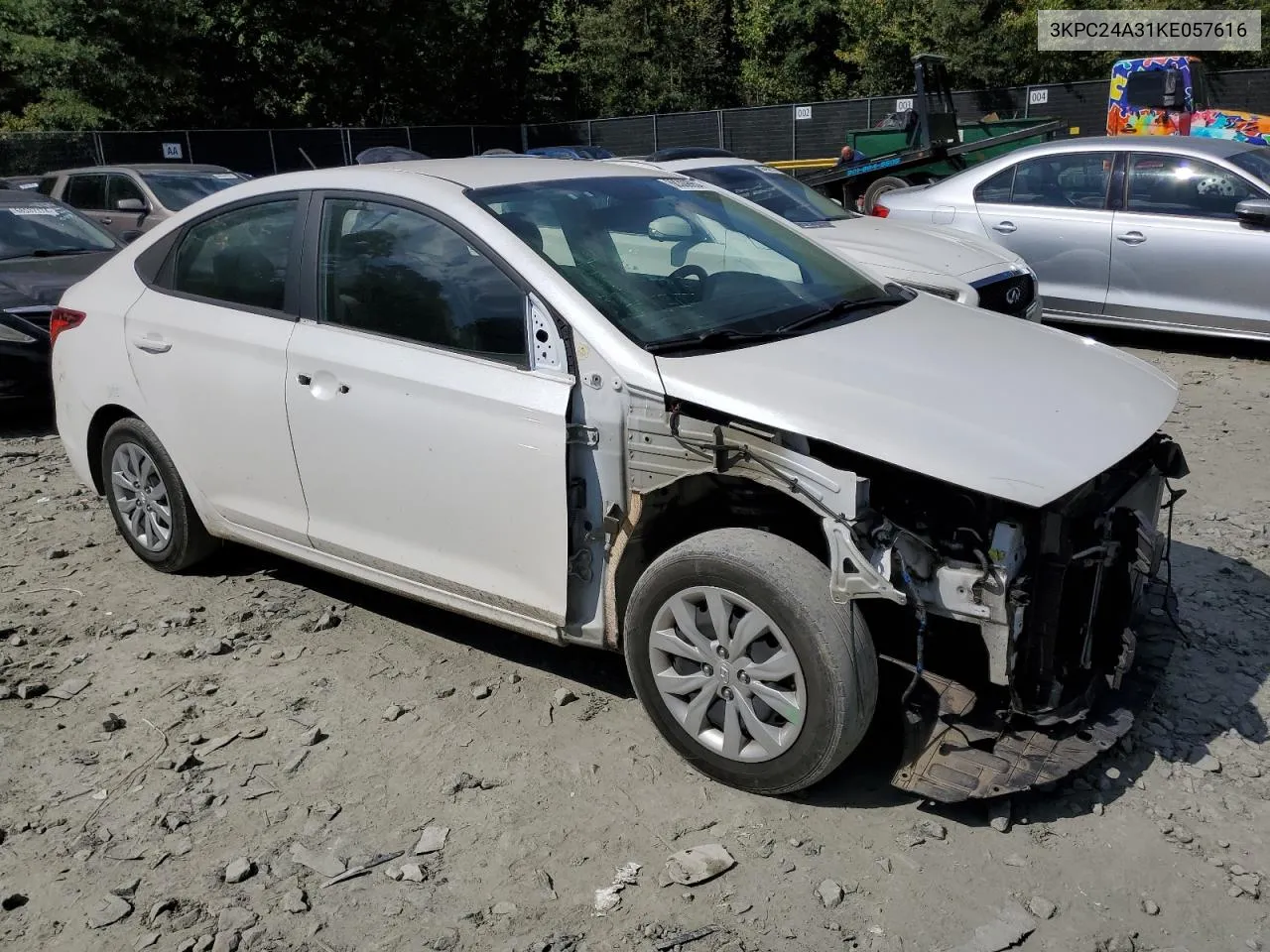 2019 Hyundai Accent Se VIN: 3KPC24A31KE057616 Lot: 68309954