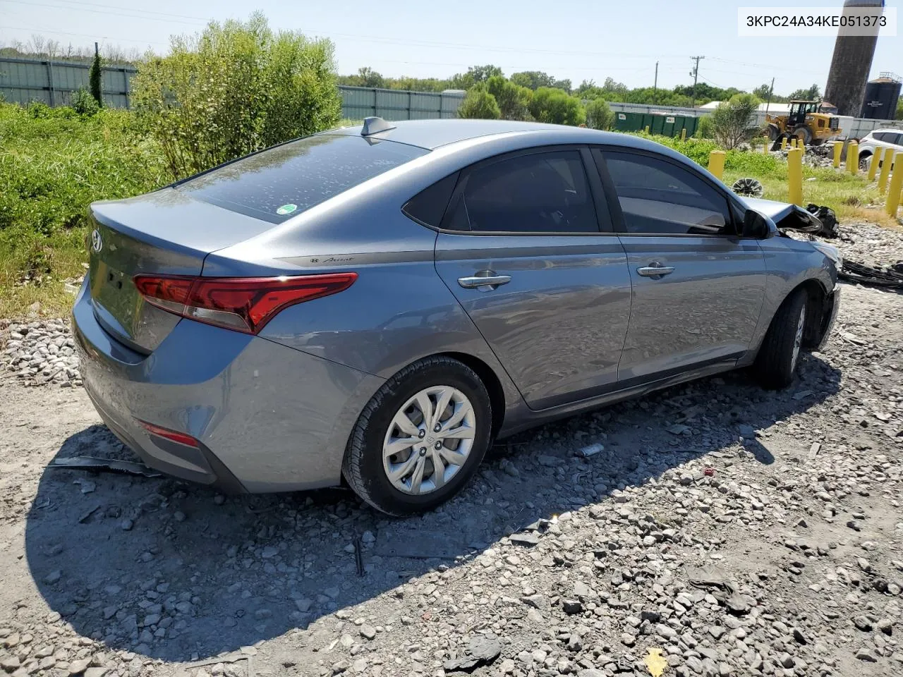 3KPC24A34KE051373 2019 Hyundai Accent Se