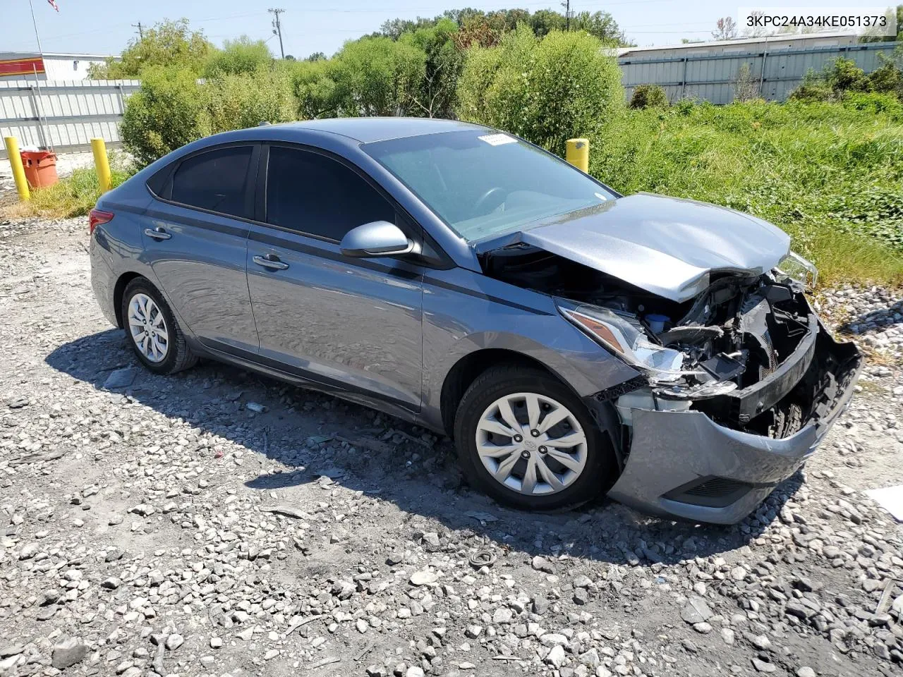 2019 Hyundai Accent Se VIN: 3KPC24A34KE051373 Lot: 68855054