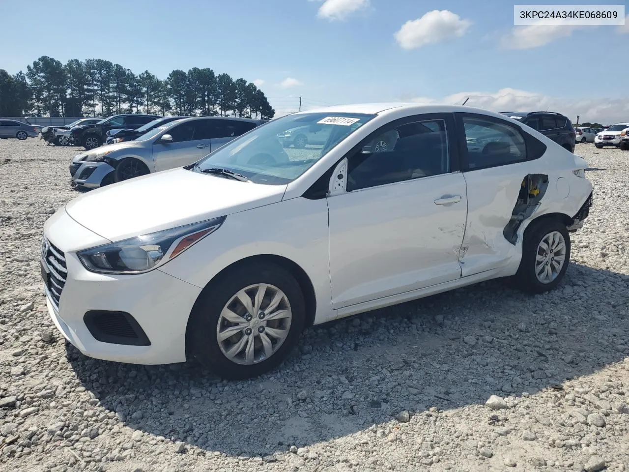 3KPC24A34KE068609 2019 Hyundai Accent Se