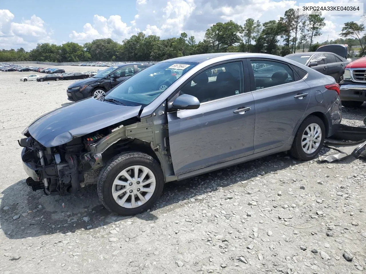 2019 Hyundai Accent Se VIN: 3KPC24A33KE040364 Lot: 69675644