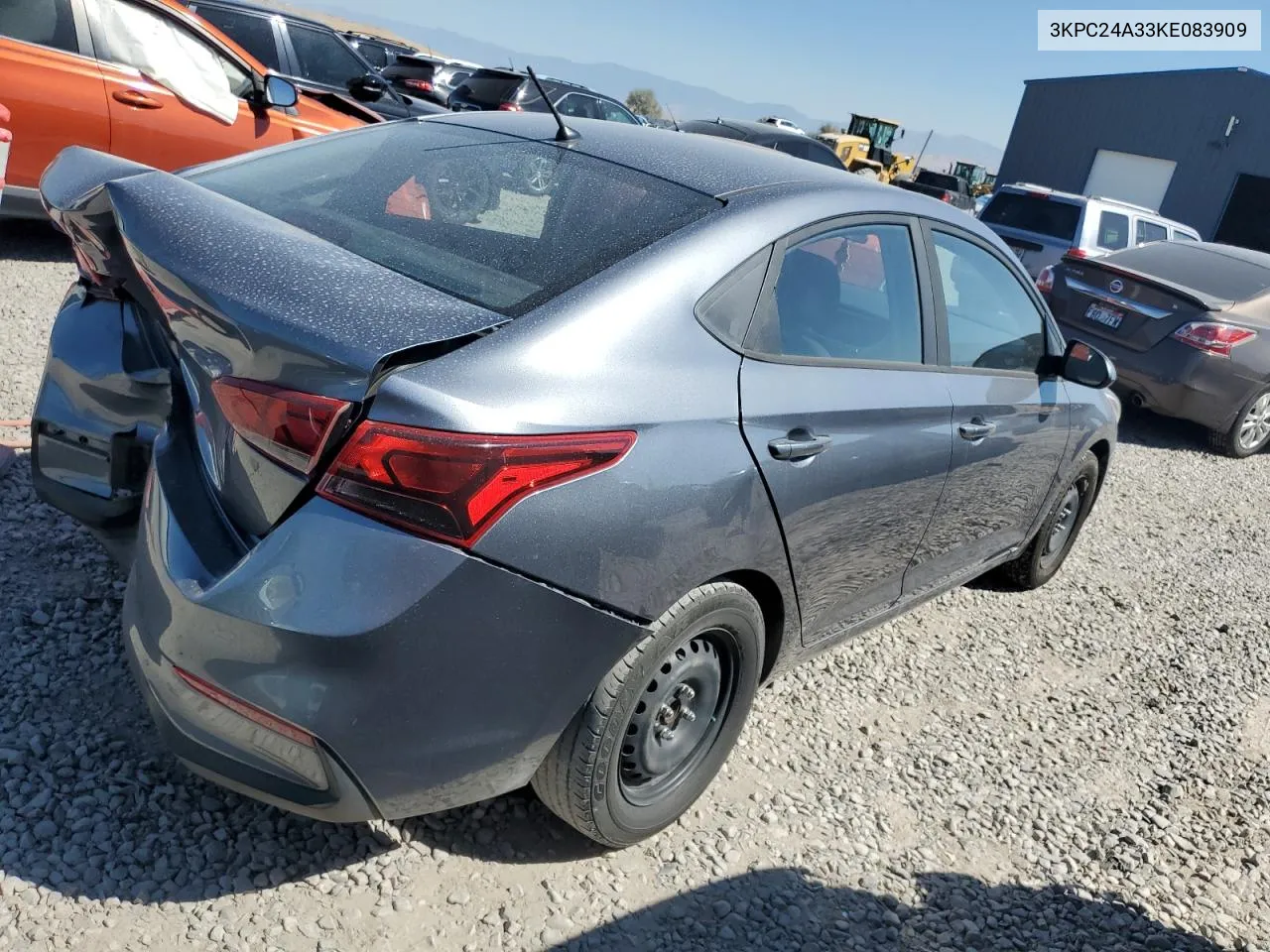 2019 Hyundai Accent Se VIN: 3KPC24A33KE083909 Lot: 69878674