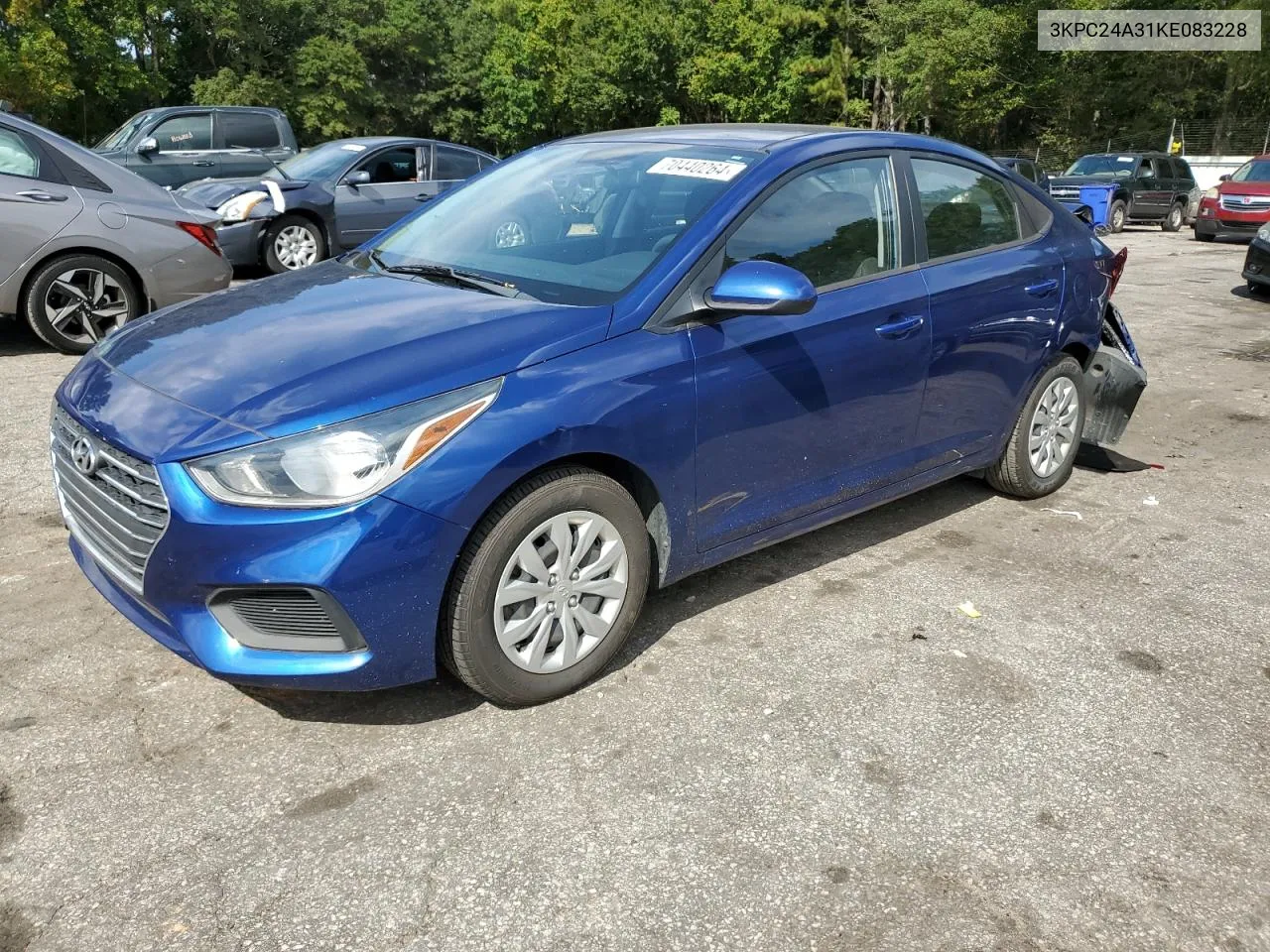 2019 Hyundai Accent Se VIN: 3KPC24A31KE083228 Lot: 70440264