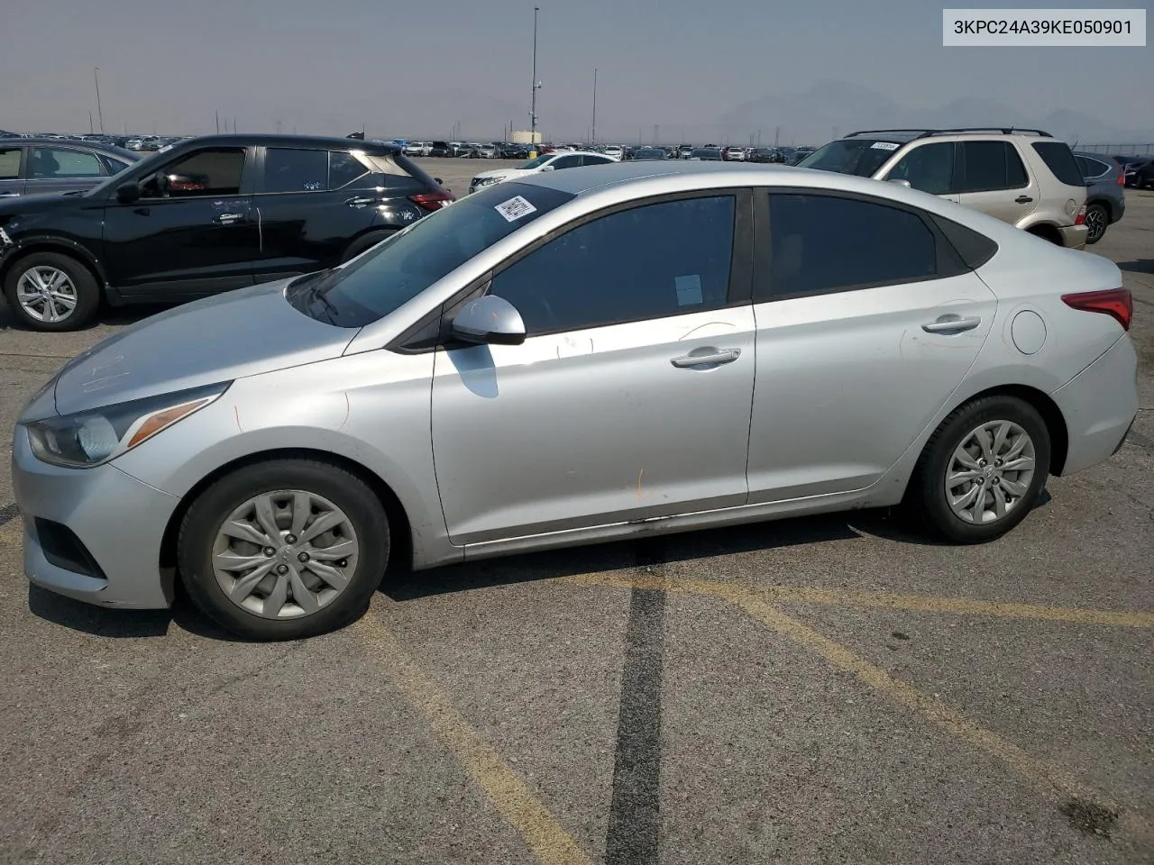 2019 Hyundai Accent Se VIN: 3KPC24A39KE050901 Lot: 70646234