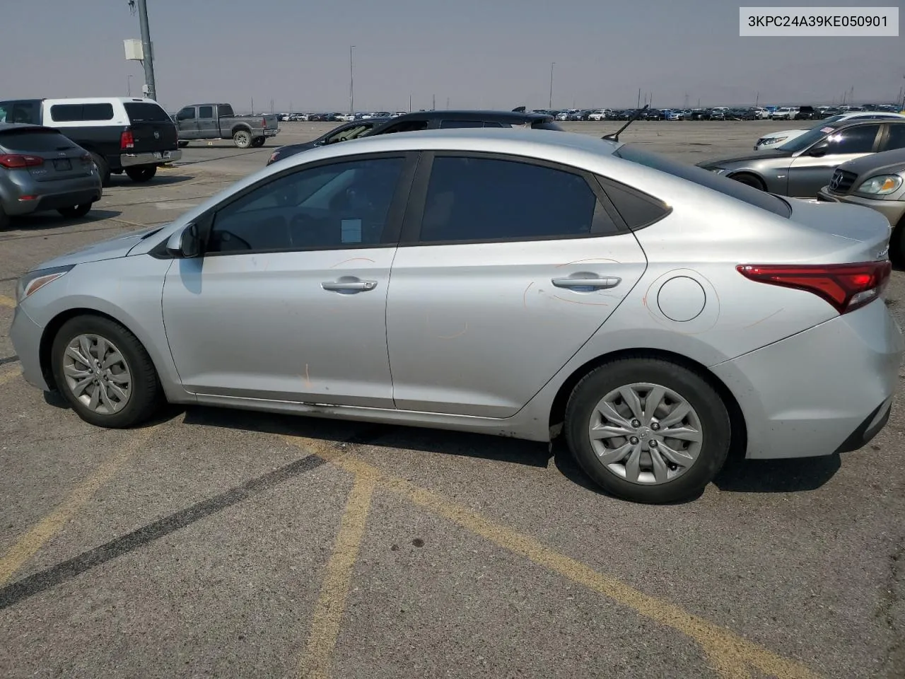 2019 Hyundai Accent Se VIN: 3KPC24A39KE050901 Lot: 70646234