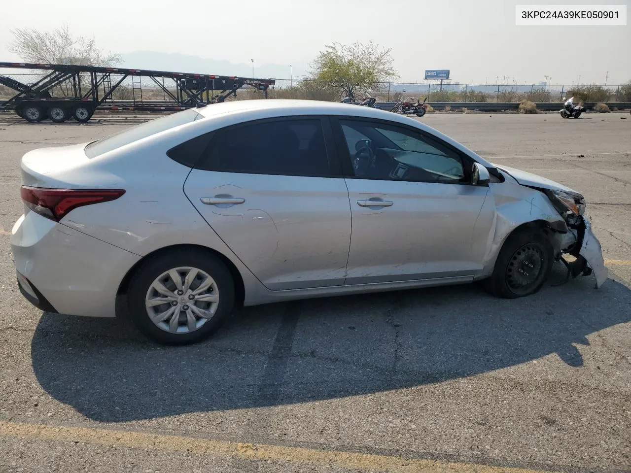 2019 Hyundai Accent Se VIN: 3KPC24A39KE050901 Lot: 70646234