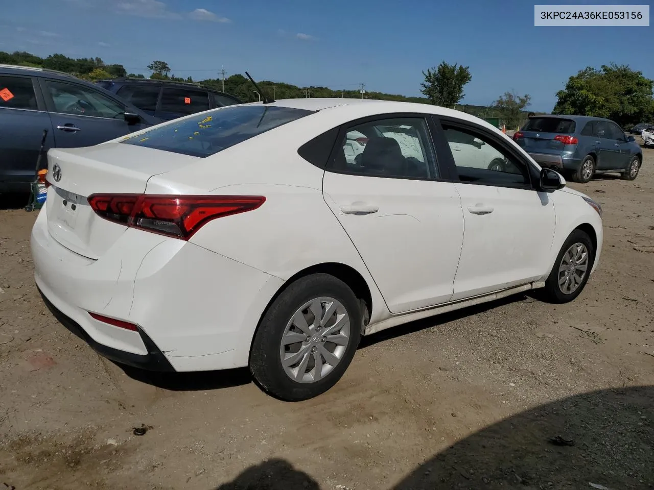 2019 Hyundai Accent Se VIN: 3KPC24A36KE053156 Lot: 70648314