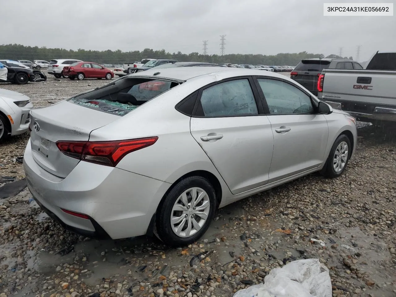 2019 Hyundai Accent Se VIN: 3KPC24A31KE056692 Lot: 70831004