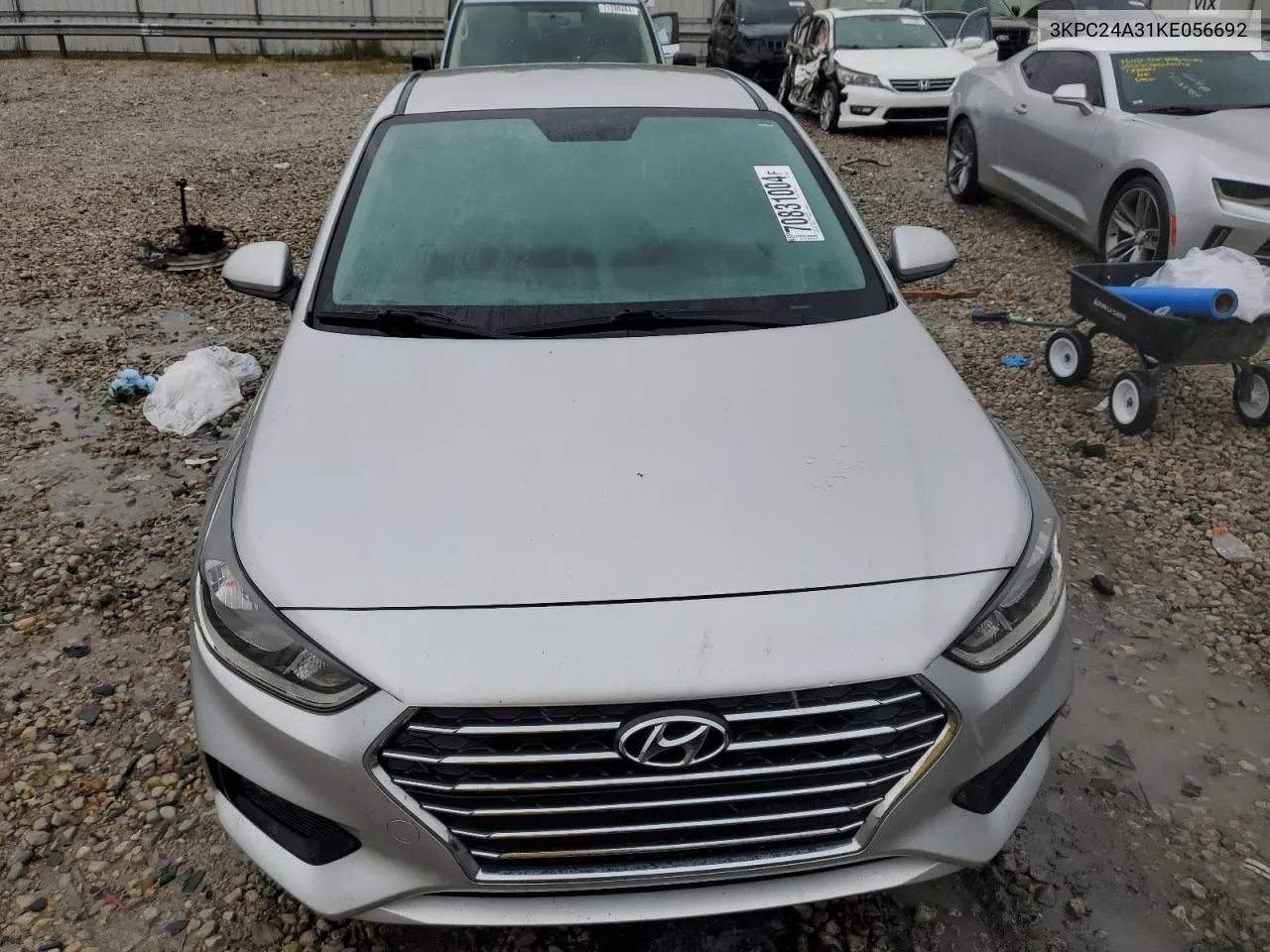 2019 Hyundai Accent Se VIN: 3KPC24A31KE056692 Lot: 70831004