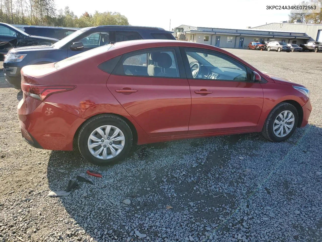 2019 Hyundai Accent Se VIN: 3KPC24A34KE072563 Lot: 71131064