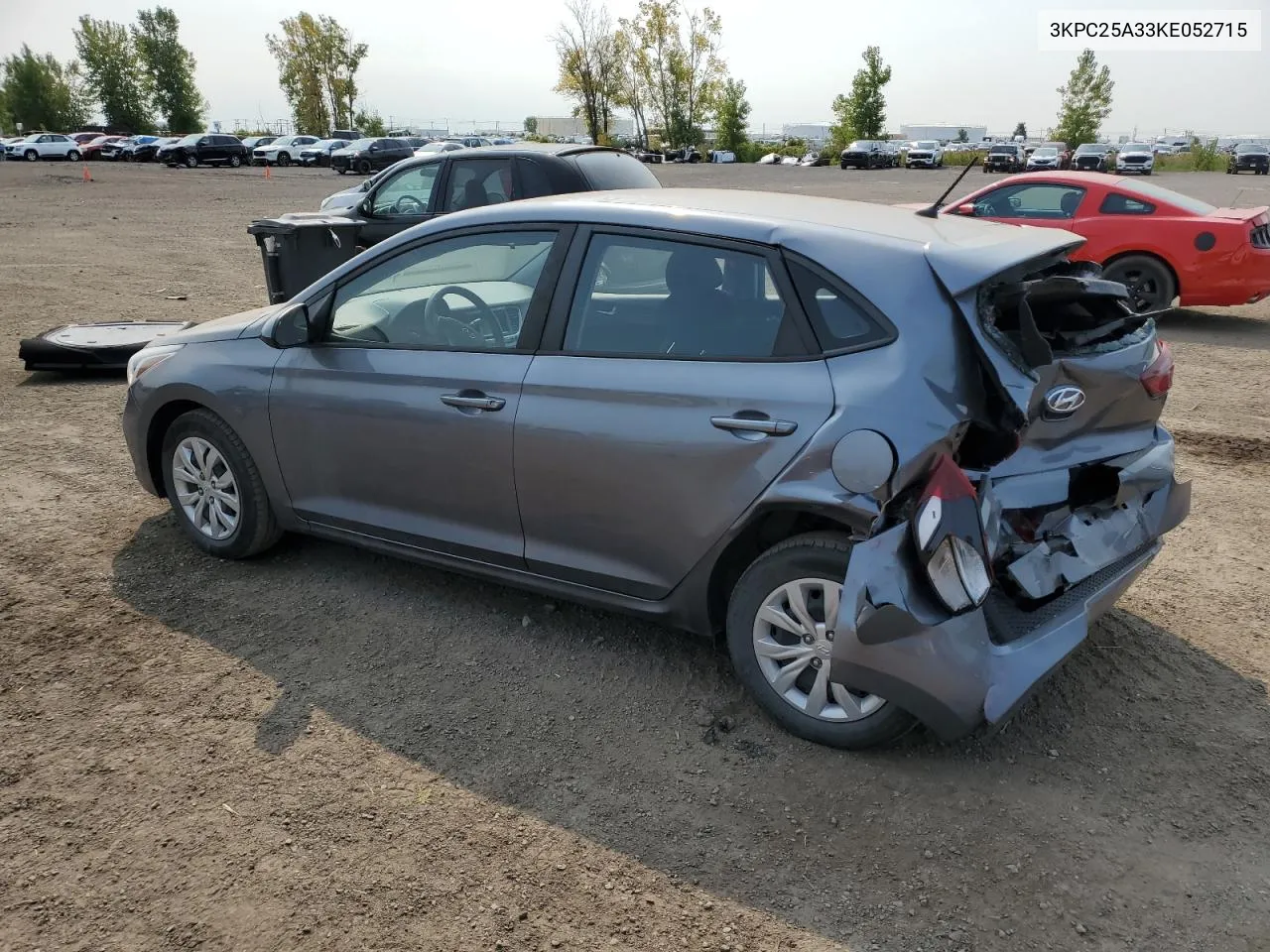 2019 Hyundai Accent Se VIN: 3KPC25A33KE052715 Lot: 71188294