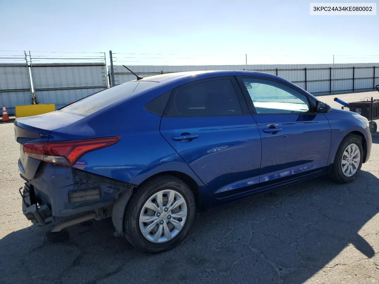 2019 Hyundai Accent Se VIN: 3KPC24A34KE080002 Lot: 71300964