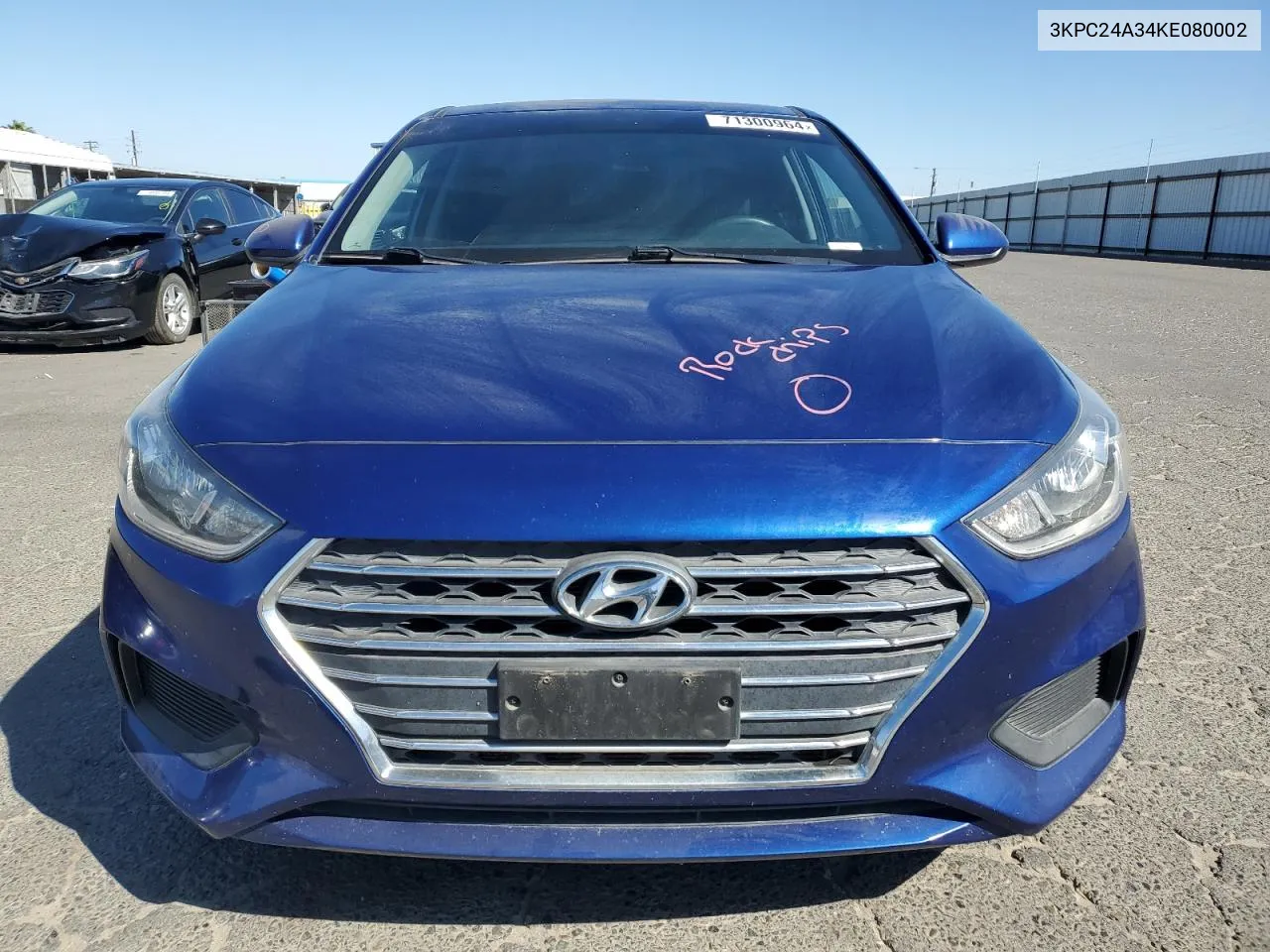 2019 Hyundai Accent Se VIN: 3KPC24A34KE080002 Lot: 71300964