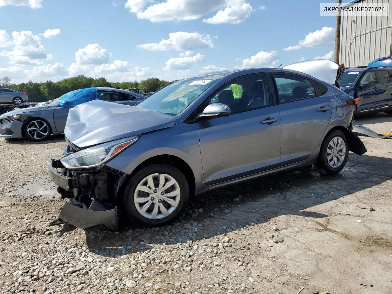 3KPC24A34KE071624 2019 Hyundai Accent Se