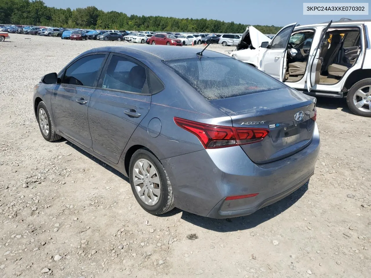 2019 Hyundai Accent Se VIN: 3KPC24A3XKE070302 Lot: 72041584