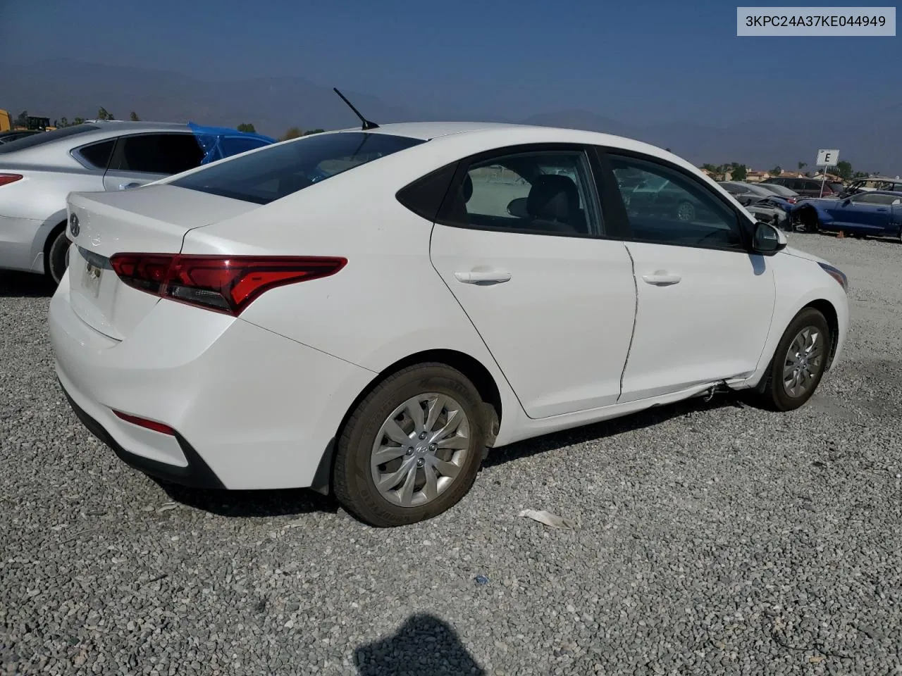 2019 Hyundai Accent Se VIN: 3KPC24A37KE044949 Lot: 72820254