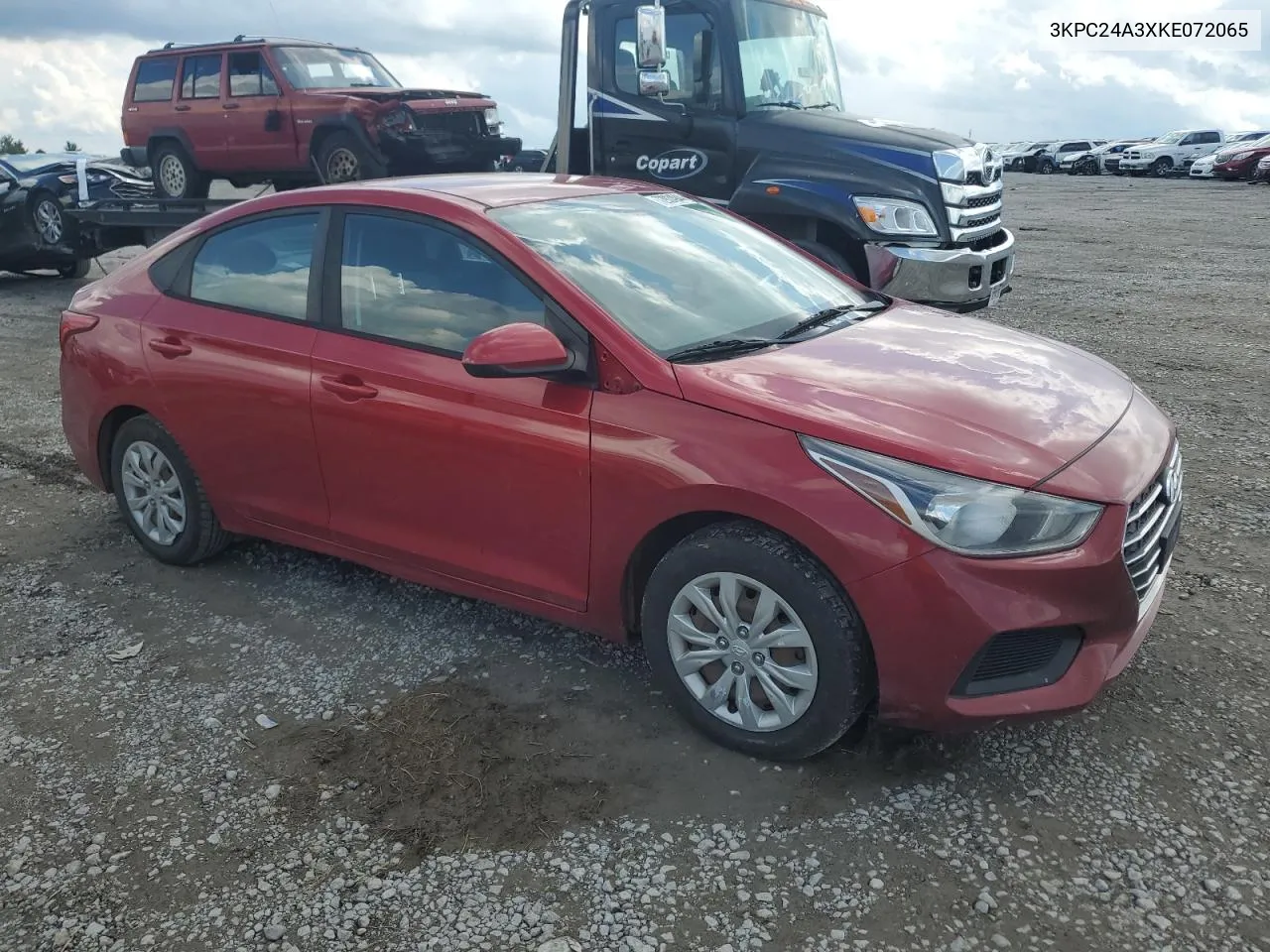 2019 Hyundai Accent Se VIN: 3KPC24A3XKE072065 Lot: 72924944