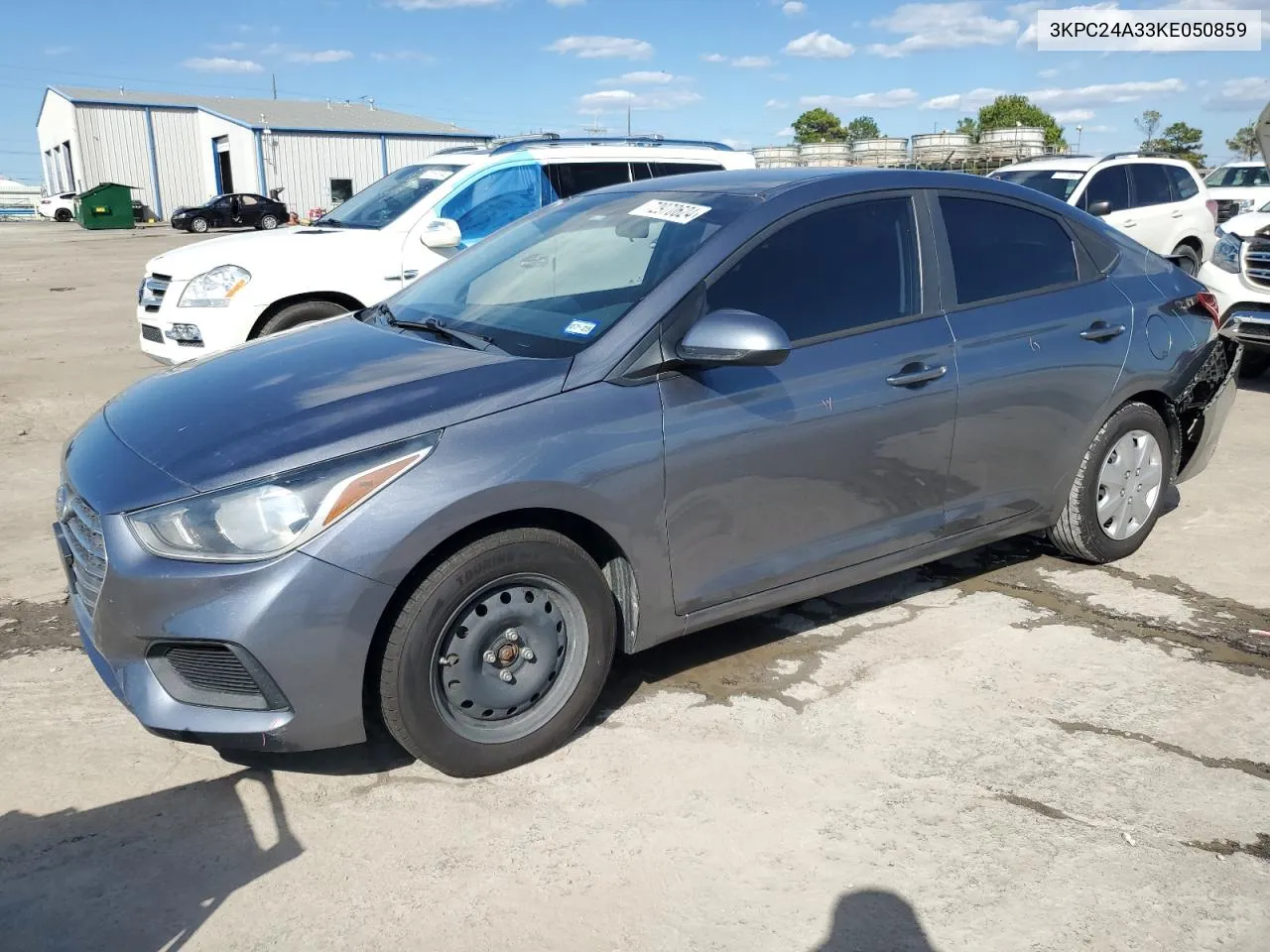 2019 Hyundai Accent Se VIN: 3KPC24A33KE050859 Lot: 72970624