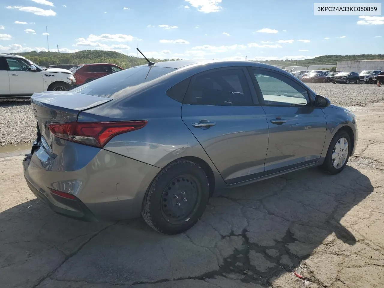 2019 Hyundai Accent Se VIN: 3KPC24A33KE050859 Lot: 72970624