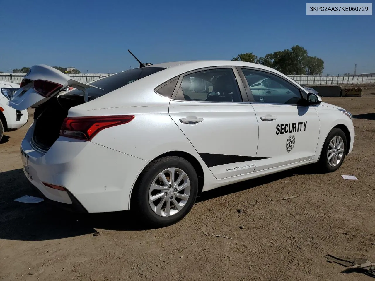 2019 Hyundai Accent Se VIN: 3KPC24A37KE060729 Lot: 72986004