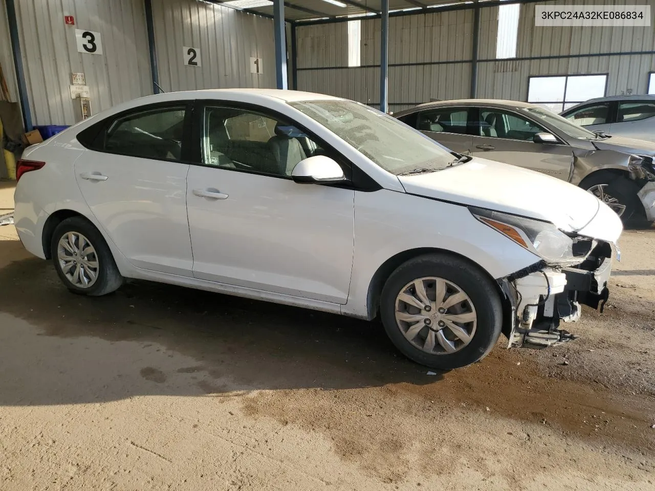 2019 Hyundai Accent Se VIN: 3KPC24A32KE086834 Lot: 74073934