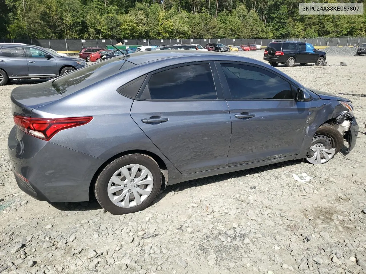 2019 Hyundai Accent Se VIN: 3KPC24A38KE057807 Lot: 74661604