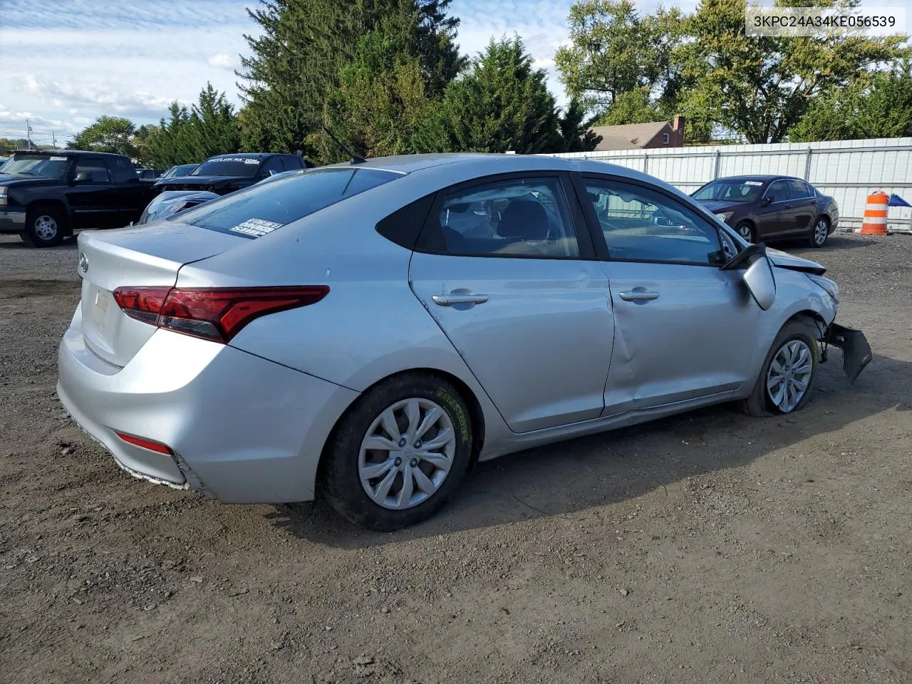 2019 Hyundai Accent Se VIN: 3KPC24A34KE056539 Lot: 74897224