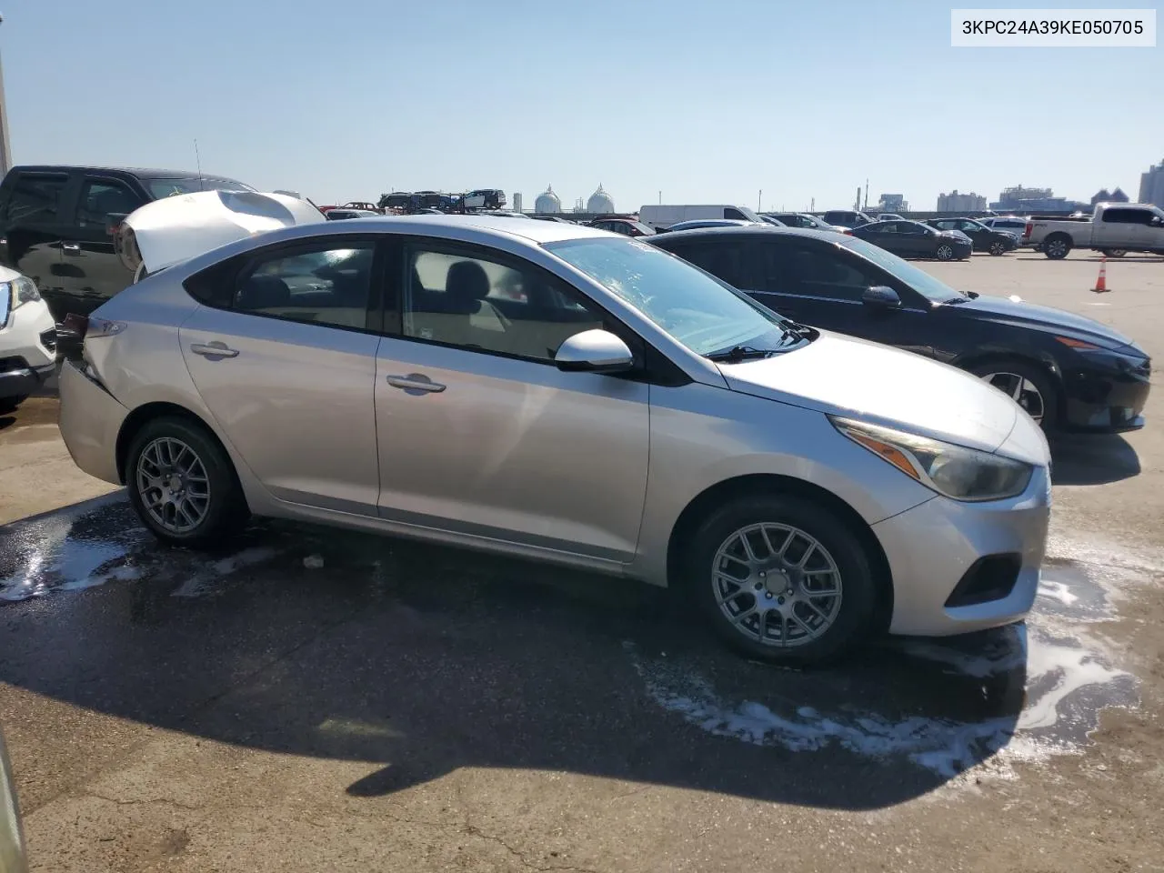 2019 Hyundai Accent Se VIN: 3KPC24A39KE050705 Lot: 75056934