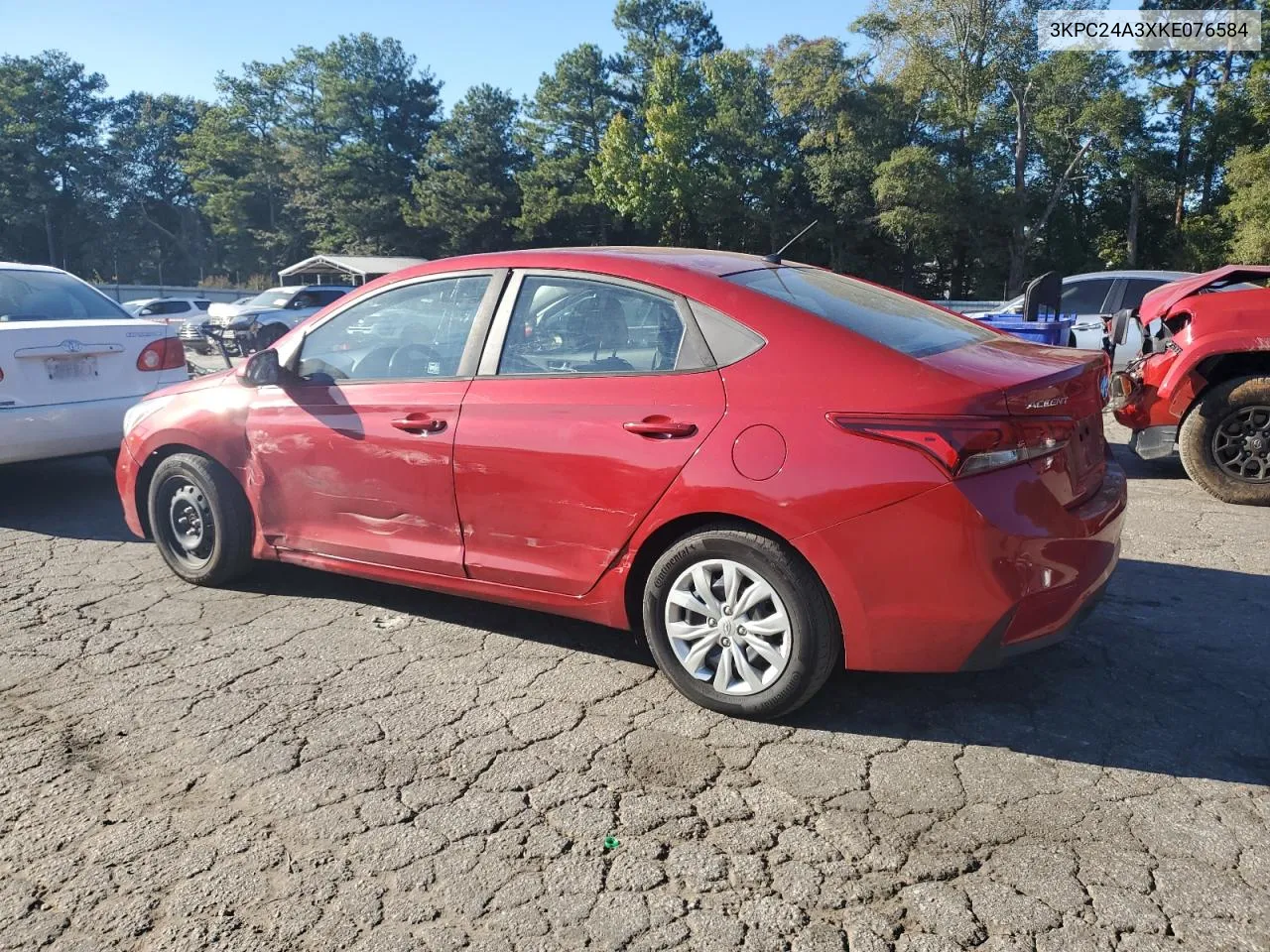 2019 Hyundai Accent Se VIN: 3KPC24A3XKE076584 Lot: 75342784