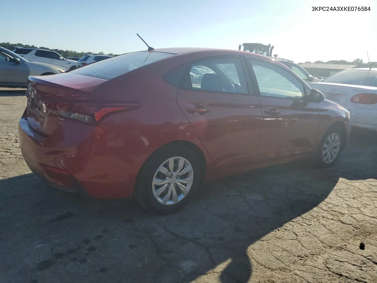 2019 Hyundai Accent Se VIN: 3KPC24A3XKE076584 Lot: 75342784