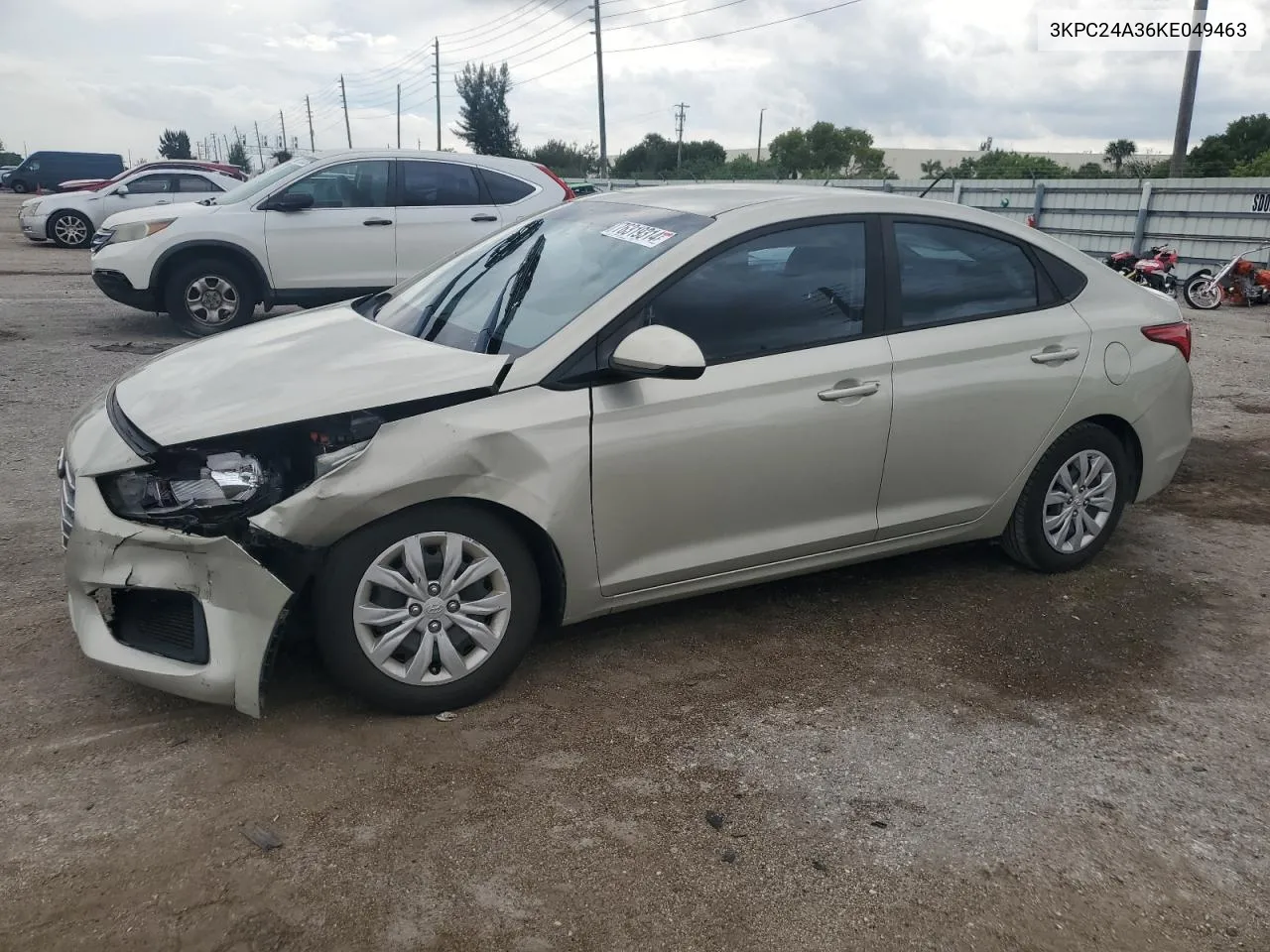 3KPC24A36KE049463 2019 Hyundai Accent Se