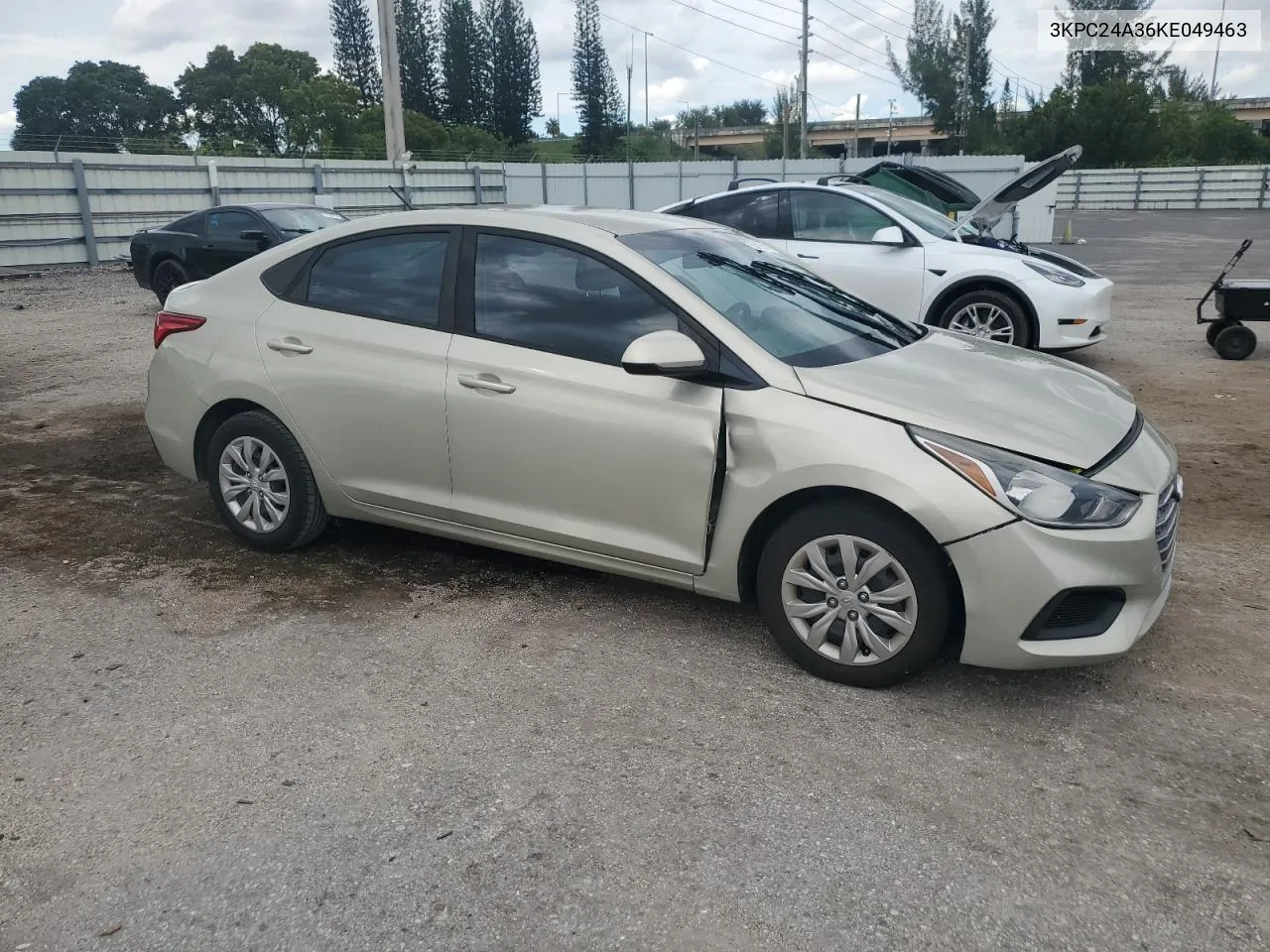 2019 Hyundai Accent Se VIN: 3KPC24A36KE049463 Lot: 76319314